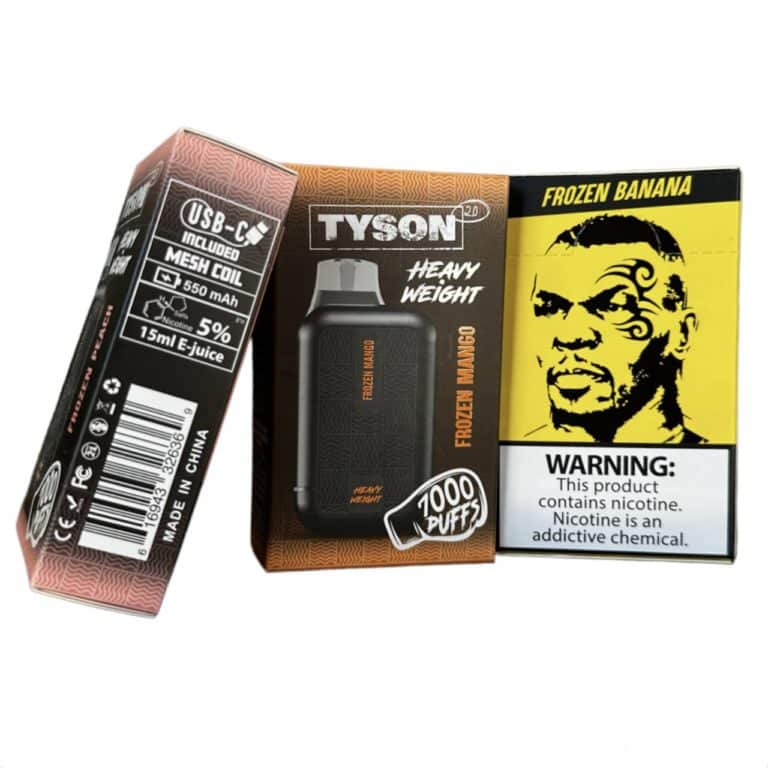 Tyson 2.0 Heavy Weight 7000 Puff Disposable Vape Smoke To Live Vape Shops
